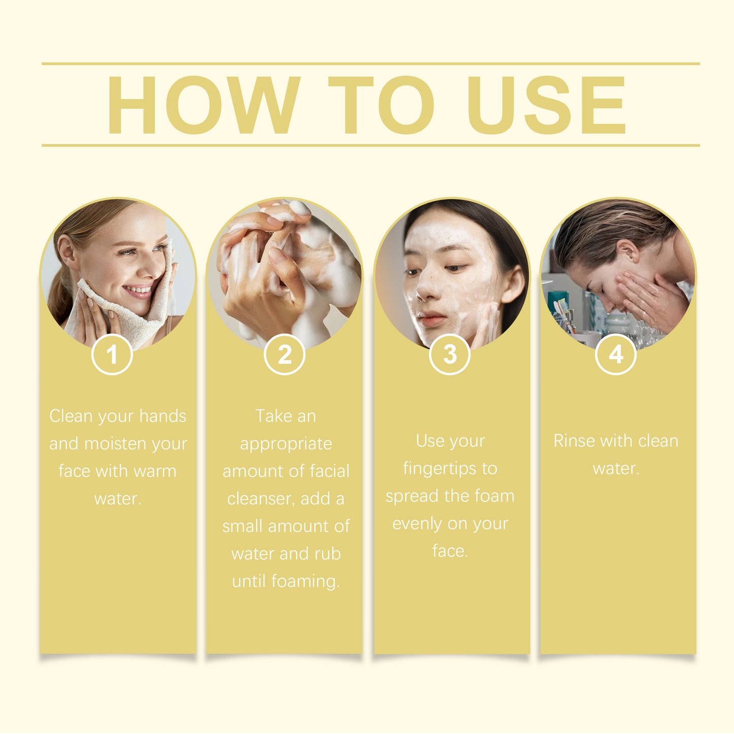 Hoygi Vitamin C Brightening Cleanser, Moisturizes And Soothes Facial Skin With A Clean, Hydrating, Non-Tightening Cleanser