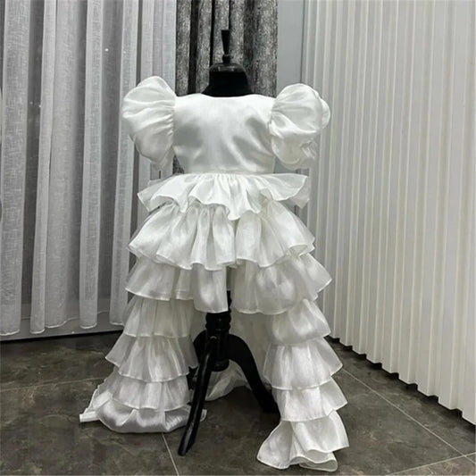 Girl's Birthday Banquet Princess Dress Children's Tail