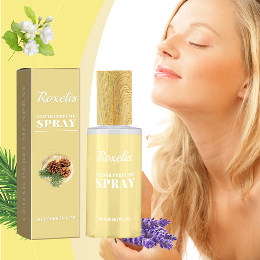 Roxelis Cedar Eau De Toilette Natural Wood Fragrance Fresh Light Flowers Glow Elegant Romantic Temperament Elegant Leave Fragrance