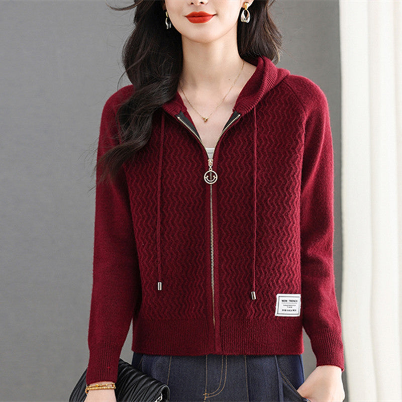 Chic Short Knit Cardigan Sweater Coat for Women Lightweight Outerwear Casual Fashionable Design