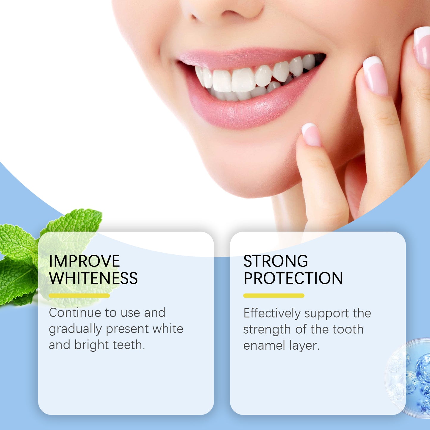 Oralhoe Teeth Whitening Powder Gently Cleans Teeth Stains Dental Yellow Fresh Mouth Dental Care Powder