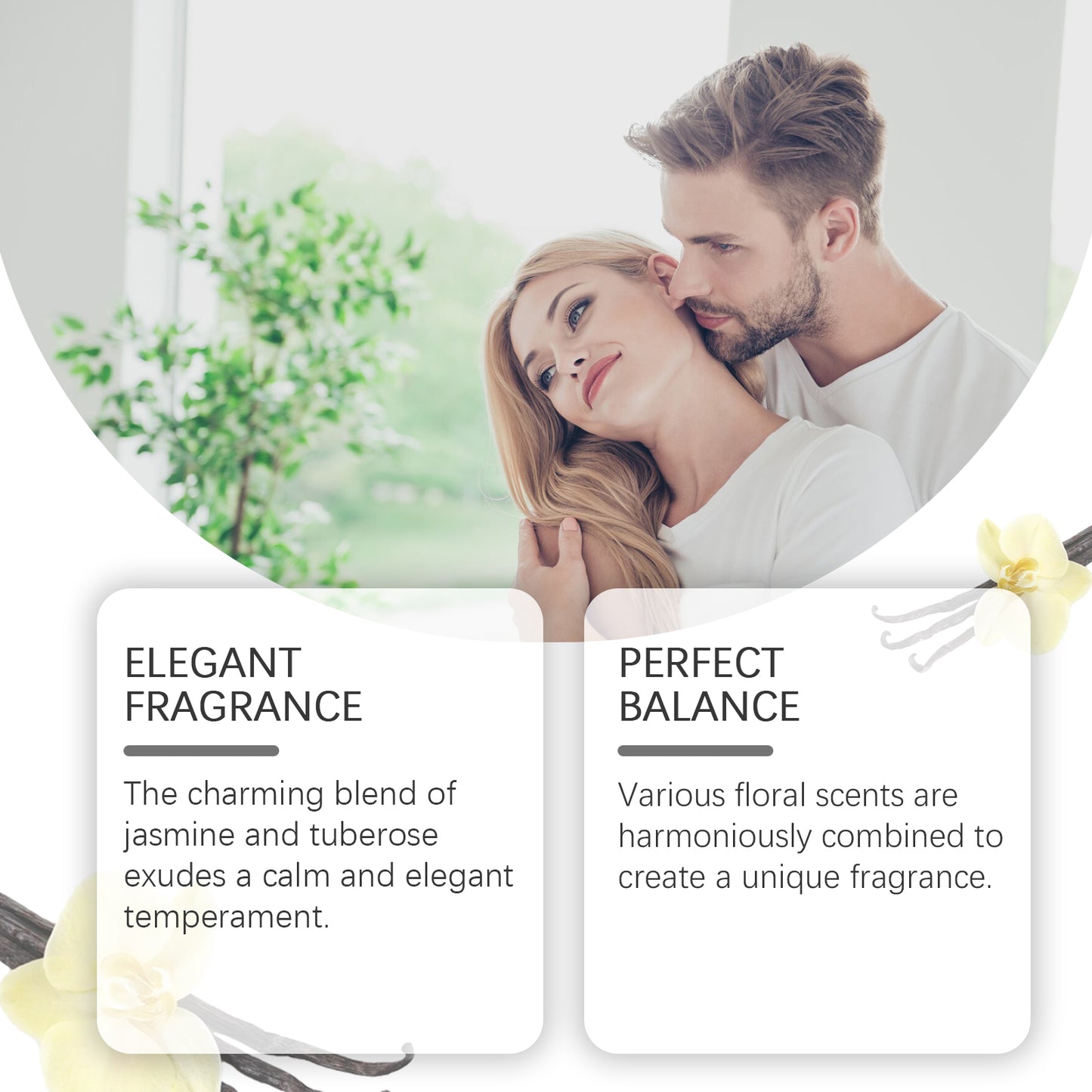 Roxelis Arabic Perfume Vanilla Fragrance Light Elegant Mild Lasting Fragrance Exudes Charm Portable Atmosphere Perfume