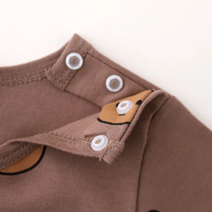 Newborn Clothes Set Kid Baby Boys Girls Long Sleeve Cotton Top and Pant Suit Pj Set Cute Sweet Sleepwear Pajamas Set 0-3T Outfit