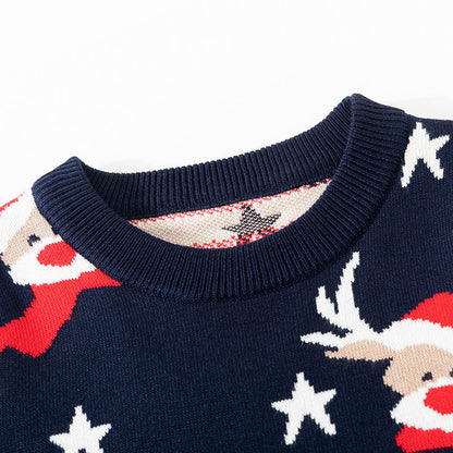 Children's cartoon baby base pullover knitted sweater