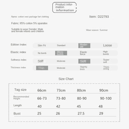 Summer Baby Diaper Cover Cotton Breathable Romper Nordic Style Floral Sleeveless Onesie