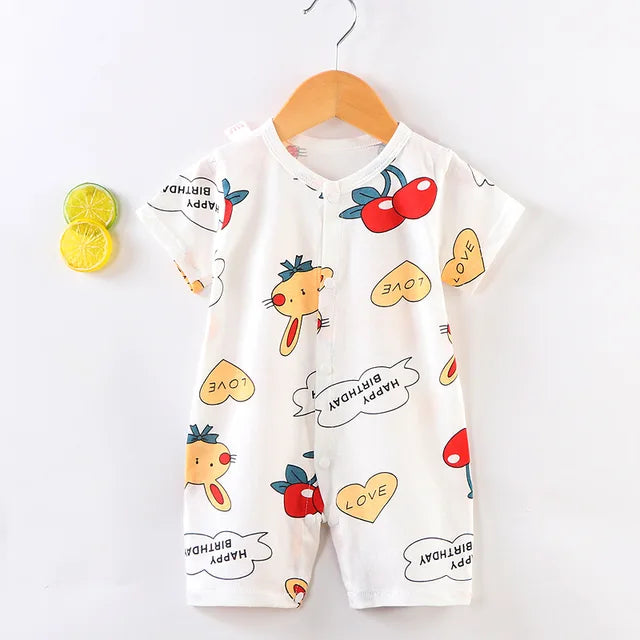 New Baby Newborn Romper Short-Sleeved Thin Romper baby wrapping clothes Jumpsuit baby girl romper
