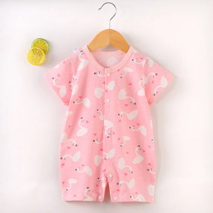 New Baby Newborn Romper Short-Sleeved Thin Romper baby wrapping clothes Jumpsuit baby girl romper