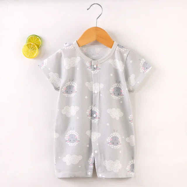 New Baby Newborn Romper Short-Sleeved Thin Romper baby wrapping clothes Jumpsuit baby girl romper