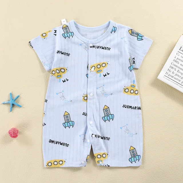 New Baby Newborn Romper Short-Sleeved Thin Romper baby wrapping clothes Jumpsuit baby girl romper