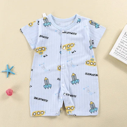New Baby Newborn Romper Short-Sleeved Thin Romper baby wrapping clothes Jumpsuit baby girl romper