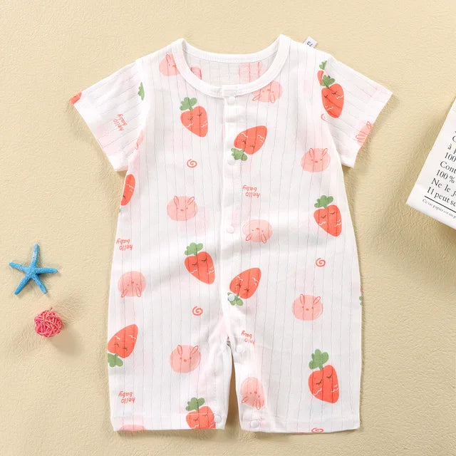 New Baby Newborn Romper Short-Sleeved Thin Romper baby wrapping clothes Jumpsuit baby girl romper