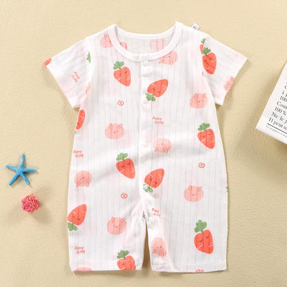 New Baby Newborn Romper Short-Sleeved Thin Romper baby wrapping clothes Jumpsuit baby girl romper