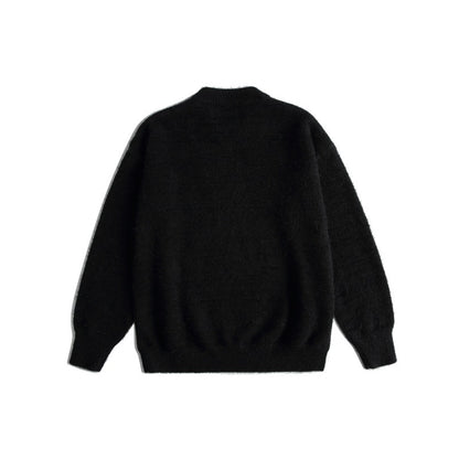 Long Sleeve Round Neck  Loose Fit Unisex  Sweater