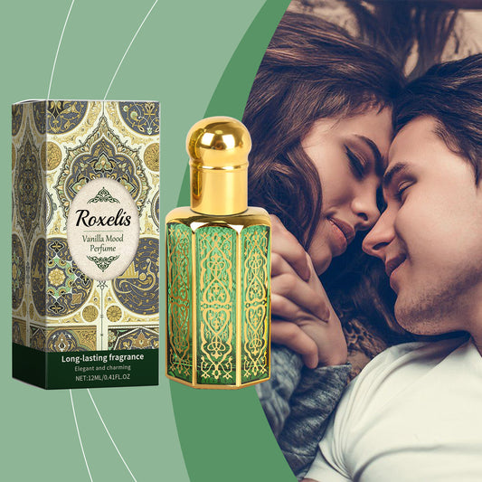Roxelis Arabic Perfume Vanilla Fragrance Light Elegant Mild Lasting Fragrance Exudes Charm Portable Atmosphere Perfume
