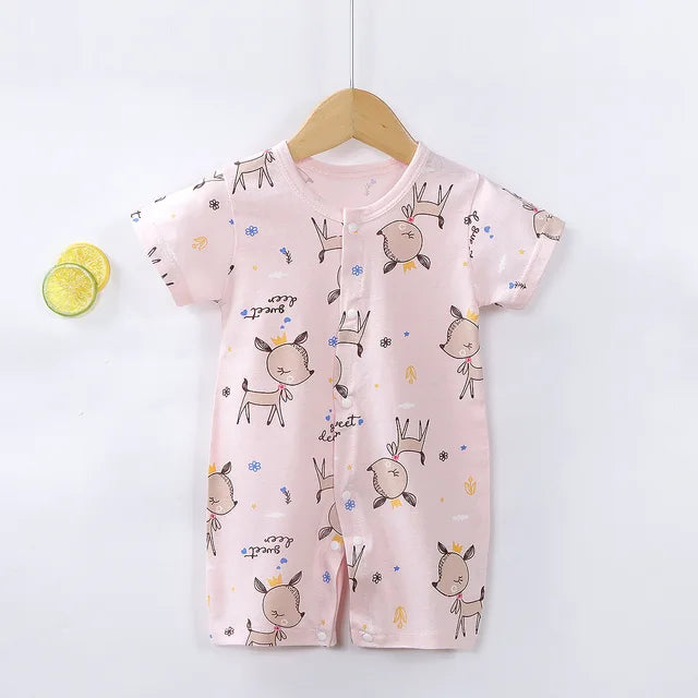 New Baby Newborn Romper Short-Sleeved Thin Romper baby wrapping clothes Jumpsuit baby girl romper