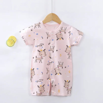New Baby Newborn Romper Short-Sleeved Thin Romper baby wrapping clothes Jumpsuit baby girl romper