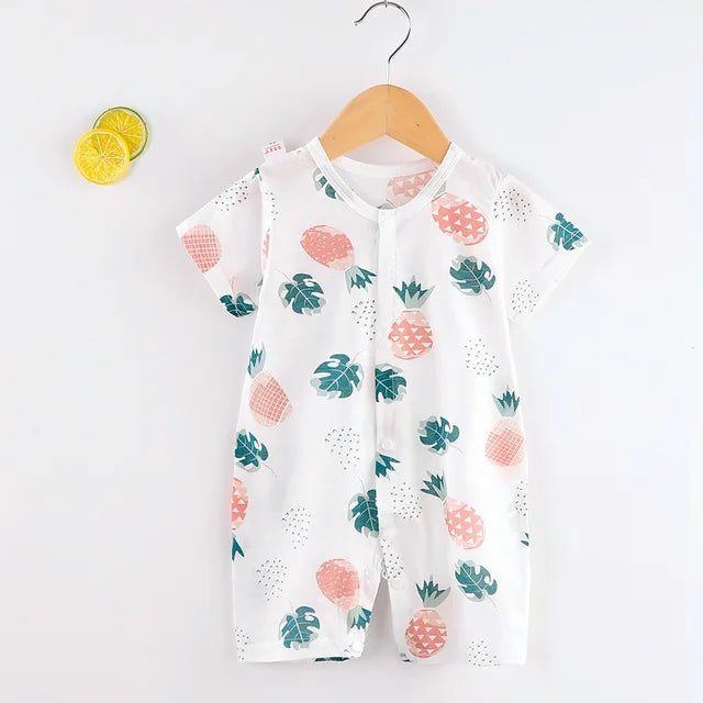 New Baby Newborn Romper Short-Sleeved Thin Romper baby wrapping clothes Jumpsuit baby girl romper