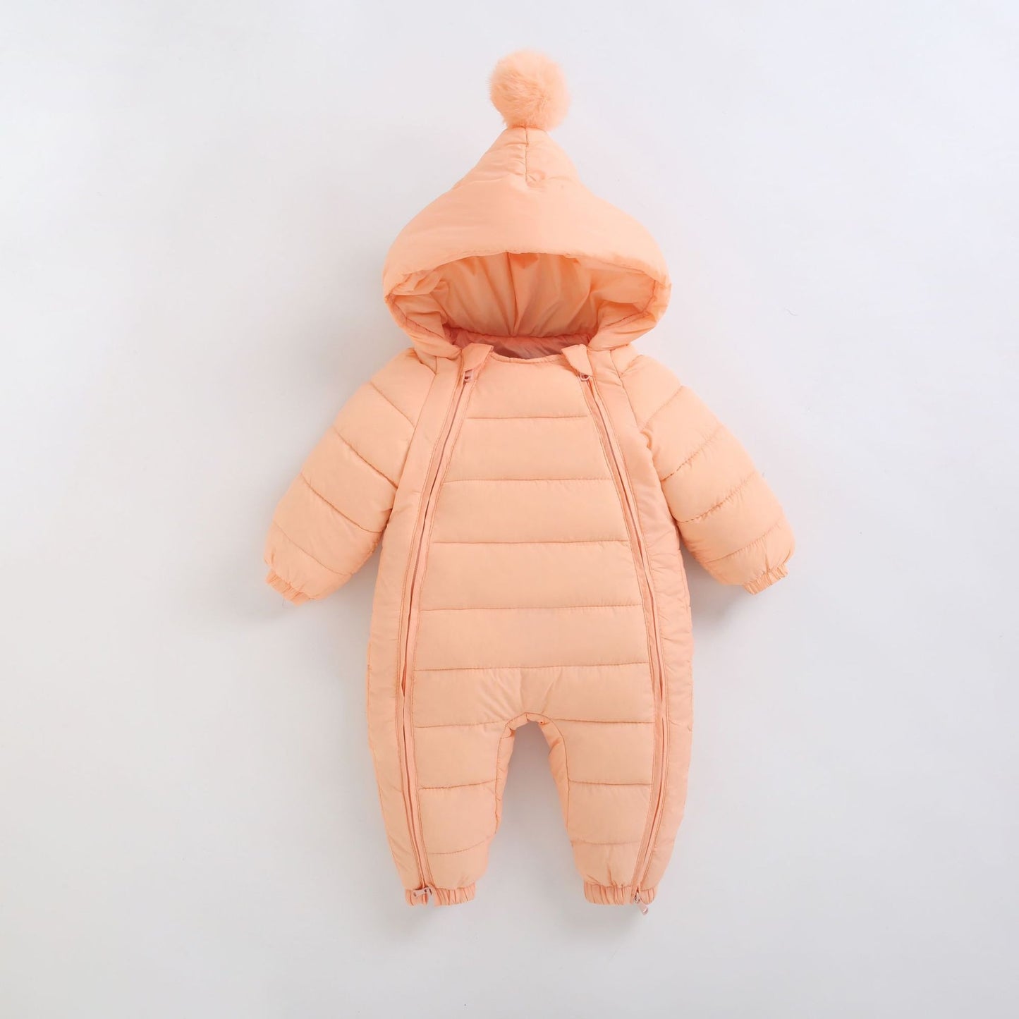 Baby jumpsuit, thickened in winter, baby's outdoor clothes, newborn cotton crawling clothes, autumn and winter toddler clothes