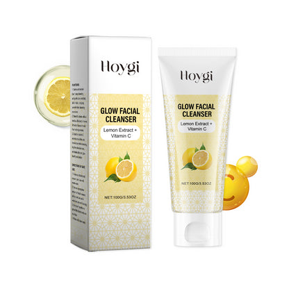 Hoygi Vitamin C Brightening Cleanser, Moisturizes And Soothes Facial Skin With A Clean, Hydrating, Non-Tightening Cleanser