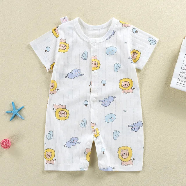 New Baby Newborn Romper Short-Sleeved Thin Romper baby wrapping clothes Jumpsuit baby girl romper