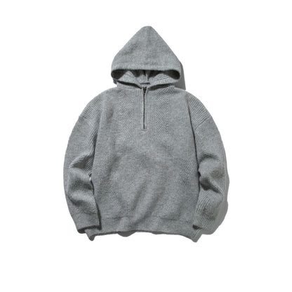 Closure Type Hooded Fit Type  Half-Zip Hooded  Loose Fit  Pullover Knitwear