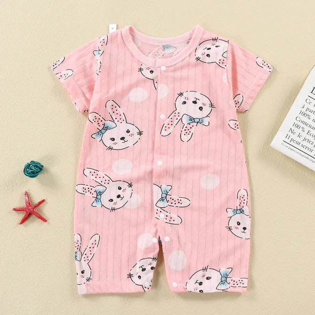 New Baby Newborn Romper Short-Sleeved Thin Romper baby wrapping clothes Jumpsuit baby girl romper