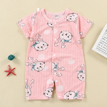 New Baby Newborn Romper Short-Sleeved Thin Romper baby wrapping clothes Jumpsuit baby girl romper