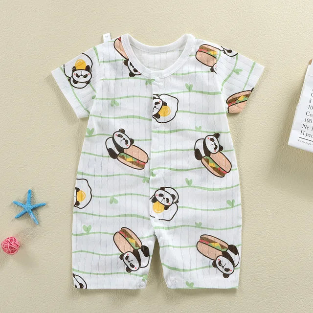 New Baby Newborn Romper Short-Sleeved Thin Romper baby wrapping clothes Jumpsuit baby girl romper