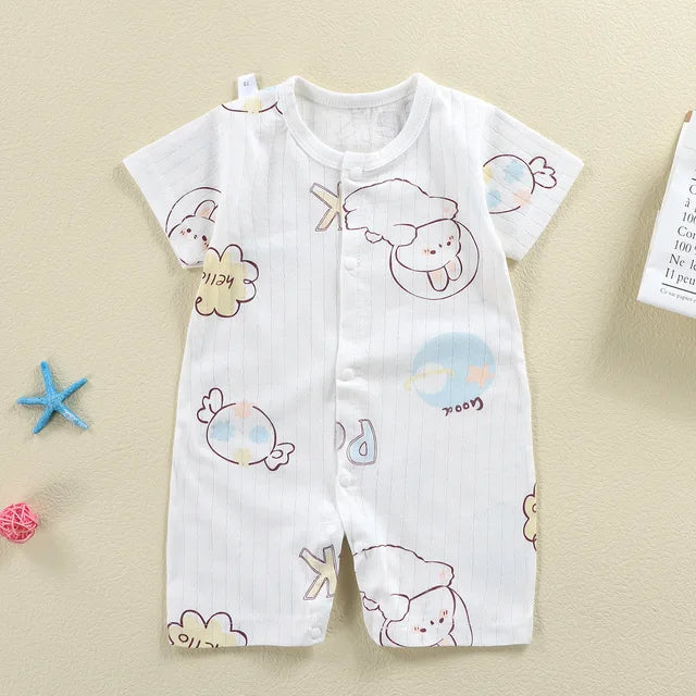 New Baby Newborn Romper Short-Sleeved Thin Romper baby wrapping clothes Jumpsuit baby girl romper