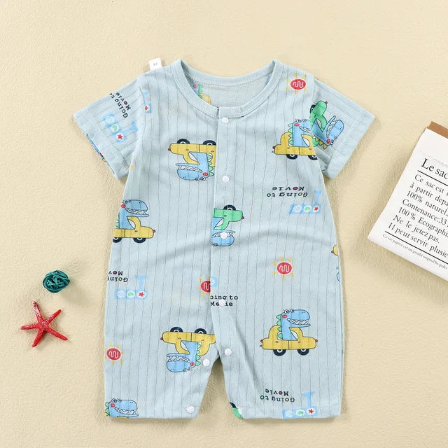 New Baby Newborn Romper Short-Sleeved Thin Romper baby wrapping clothes Jumpsuit baby girl romper
