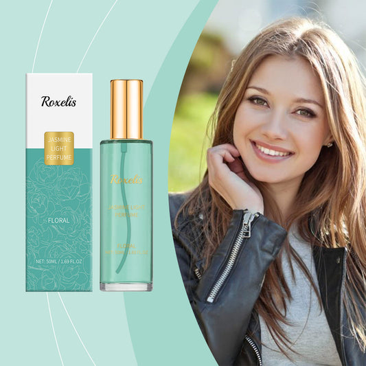 Roxelis Jasmine Perfume Natural Fresh Light Elegant Atmosphere Romantic Lasting Fragrance Portable Wooden Floral Fragrance