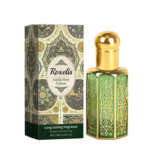 Roxelis Arabic Perfume Vanilla Fragrance Light Elegant Mild Lasting Fragrance Exudes Charm Portable Atmosphere Perfume