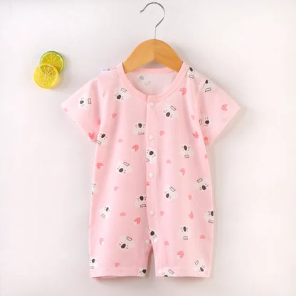 New Baby Newborn Romper Short-Sleeved Thin Romper baby wrapping clothes Jumpsuit baby girl romper