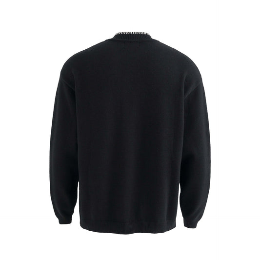 Retro Minimalist Versatile Personality High-End Cardigan Sweater Unisex Brand Loose Casual Knitwear