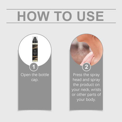 Roxelis Body Perfume Spray Fresh Scent Exudes Charm Lasting Fragrance Portable Elegant Niche Dating Perfume