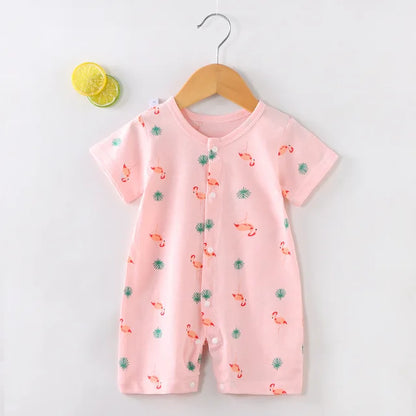 New Baby Newborn Romper Short-Sleeved Thin Romper baby wrapping clothes Jumpsuit baby girl romper