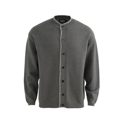 Retro Minimalist Versatile Personality High-End Cardigan Sweater Unisex Brand Loose Casual Knitwear