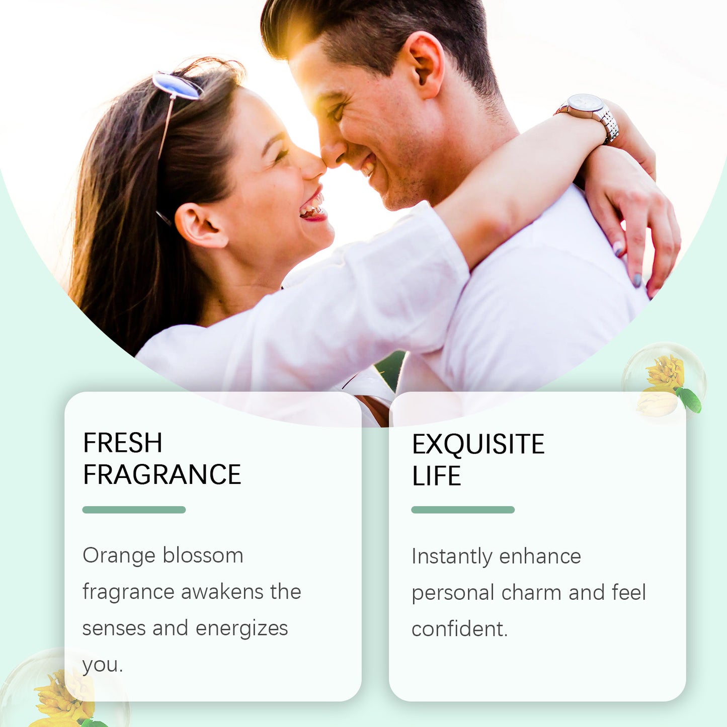 Roxelis Fresh Neutral Fragrance Bergamot Citrus Long-Lasting Light Fragrance Fresh Portable Charm Stay Fragrance Fine Mist Perfume