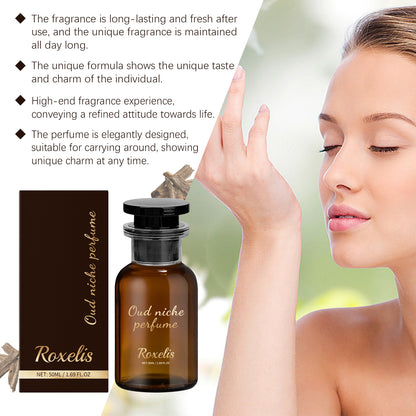 Roxelis Black Wood Fragrance Niche Perfume Niche Premium Fragrance Fresh Unique Fragrance Stay Wood Charm Light Elegant Fresh