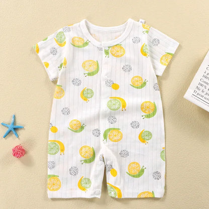 New Baby Newborn Romper Short-Sleeved Thin Romper baby wrapping clothes Jumpsuit baby girl romper