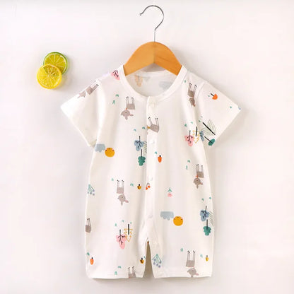 New Baby Newborn Romper Short-Sleeved Thin Romper baby wrapping clothes Jumpsuit baby girl romper