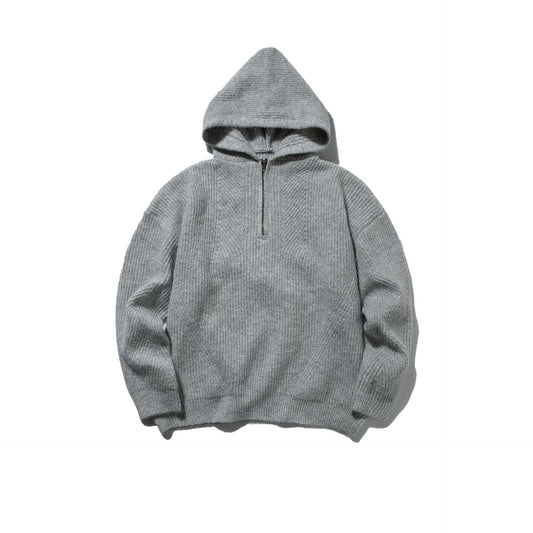 Closure Type Hooded Fit Type  Half-Zip Hooded  Loose Fit  Pullover Knitwear