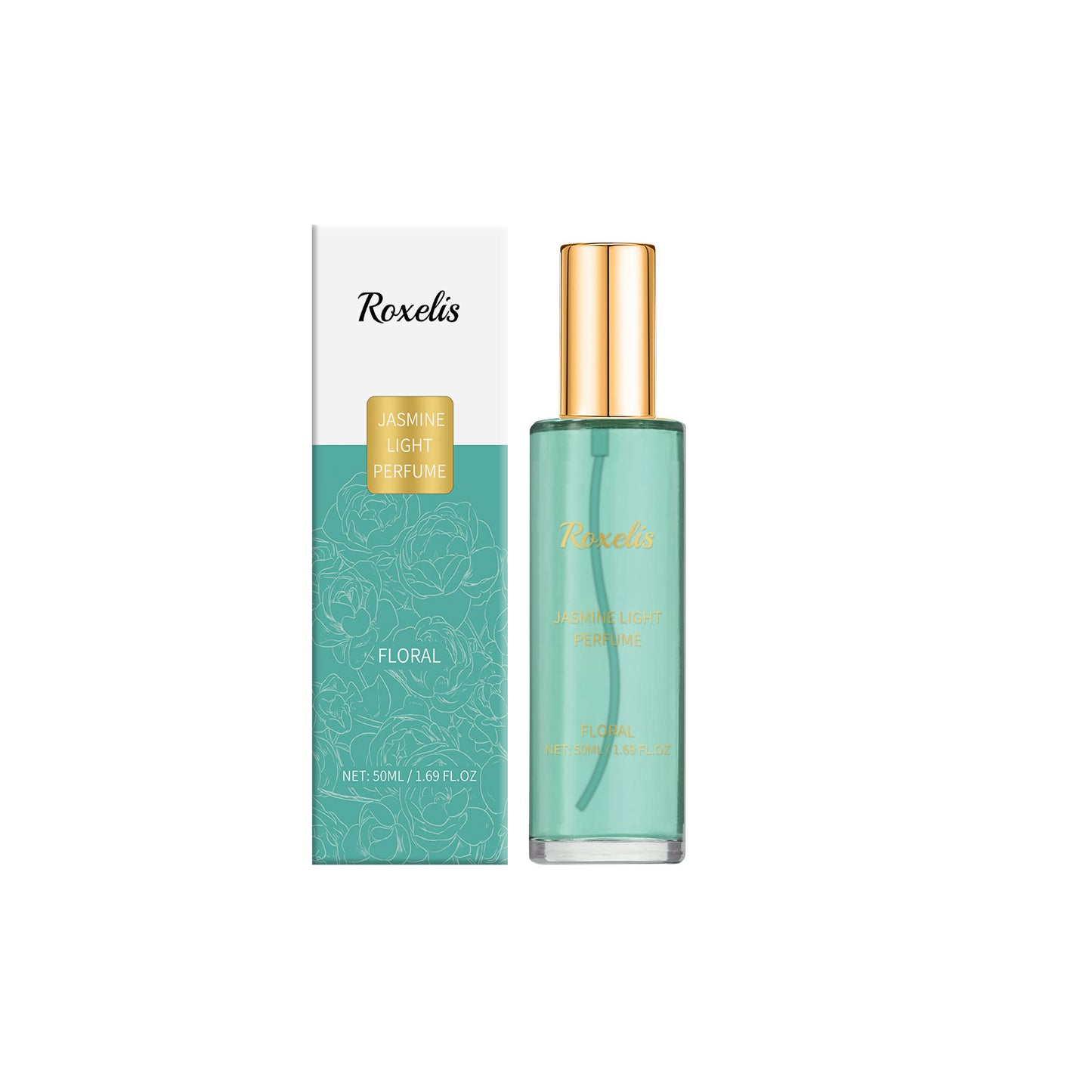 Roxelis Jasmine Perfume Natural Fresh Light Elegant Atmosphere Romantic Lasting Fragrance Portable Wooden Floral Fragrance