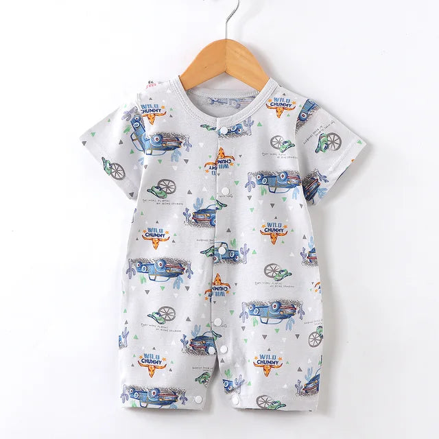 New Baby Newborn Romper Short-Sleeved Thin Romper baby wrapping clothes Jumpsuit baby girl romper