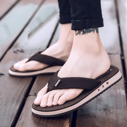 XMISTUO Summer Big Size Youth Slippers Of Fish Men Massage Non-Slip Cool Outside Flip Flops Breathable Thick-Soled Toe Sandals
