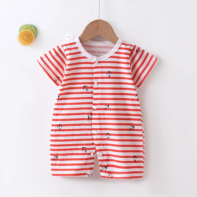 New Baby Newborn Romper Short-Sleeved Thin Romper baby wrapping clothes Jumpsuit baby girl romper