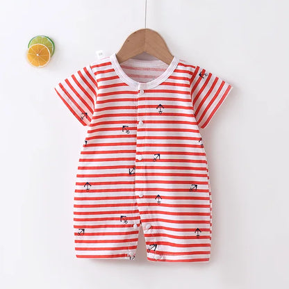 New Baby Newborn Romper Short-Sleeved Thin Romper baby wrapping clothes Jumpsuit baby girl romper