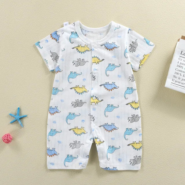 New Baby Newborn Romper Short-Sleeved Thin Romper baby wrapping clothes Jumpsuit baby girl romper