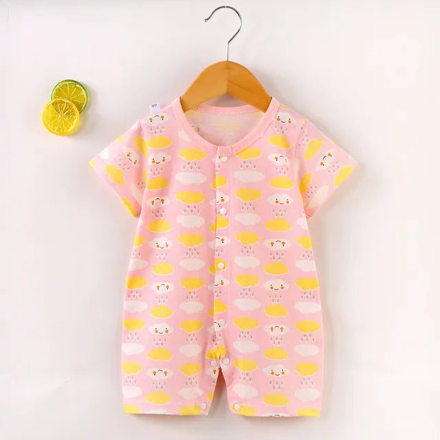 New Baby Newborn Romper Short-Sleeved Thin Romper baby wrapping clothes Jumpsuit baby girl romper