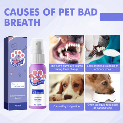 Yegbong Oral Spary For Pets, Pet Mouth Cleaner Cat Deodorizer Breath Fresher Spray